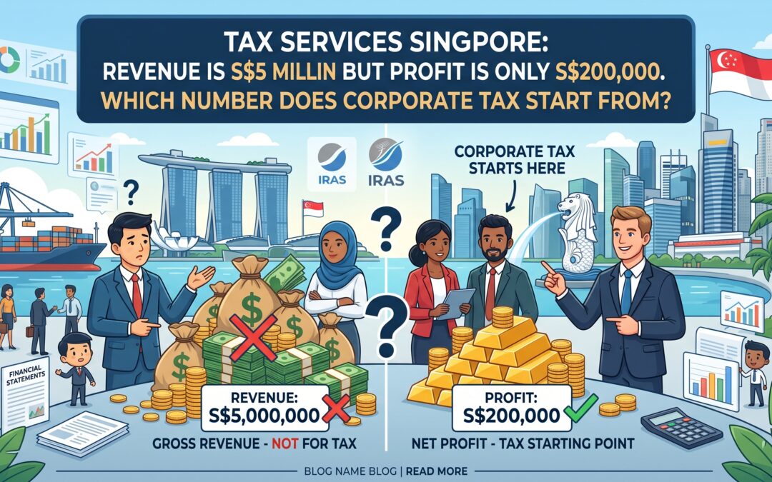 Tax Services Singapore: Revenue Is S$5 Million but Profit Is Only S$200,000. Which Number Does Corporate Tax Start From?